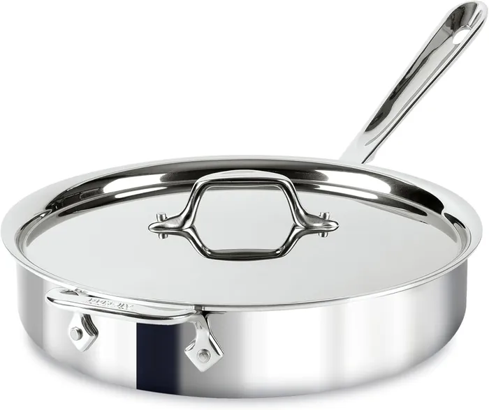All-Clad tri-ply stainless sauté pan